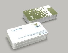 Sıvamalı Özel Şekilli Kesimli Kartvizit Tek Taraflı Kampanya