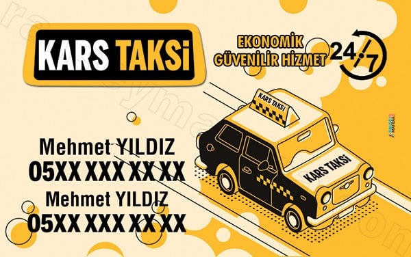 Economic Taxi Business Card