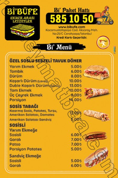 Büfe El İlanı A5 / 2.000 Adet Kargo Dahildir.