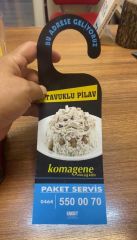 Kapı Askısı El İlanı 10x29cm