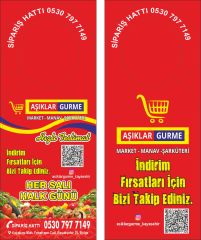 Kapı Askısı El İlanı 10x29cm