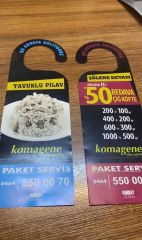Kapı Askısı El İlanı 10x29cm