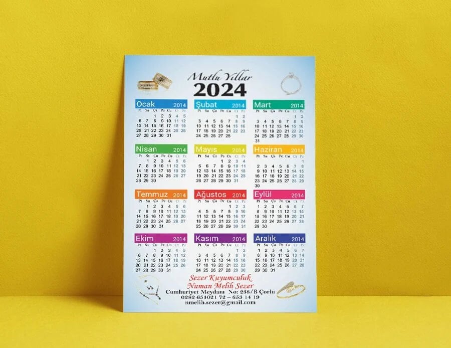 2026 Takvimli  Magnet