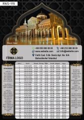 Özel Baskılı Ramazan İmsakiyesi