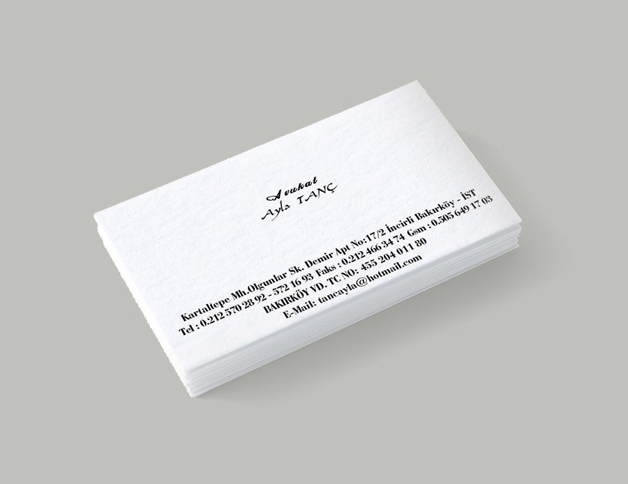 Fantazi Kartvizit Çift Taraflı