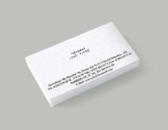 Fantazi Tual Kağıda Sıvamalı Kartvizit